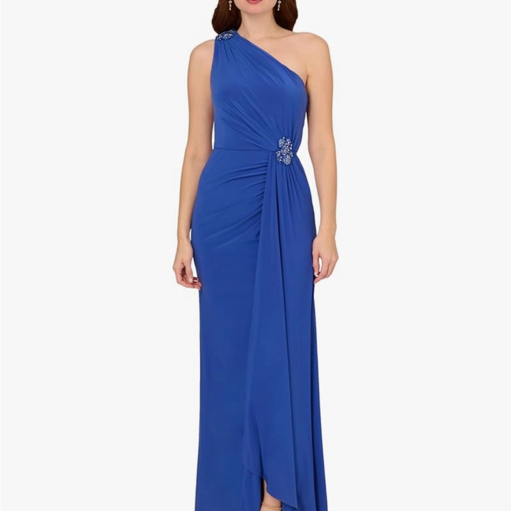 EUC Adriana Papell one shoulder dress size 20W